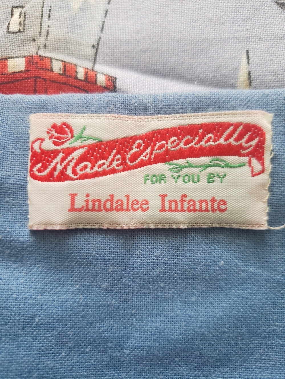 Vintage Handmade Cotton Apron - Picture 12 of 13